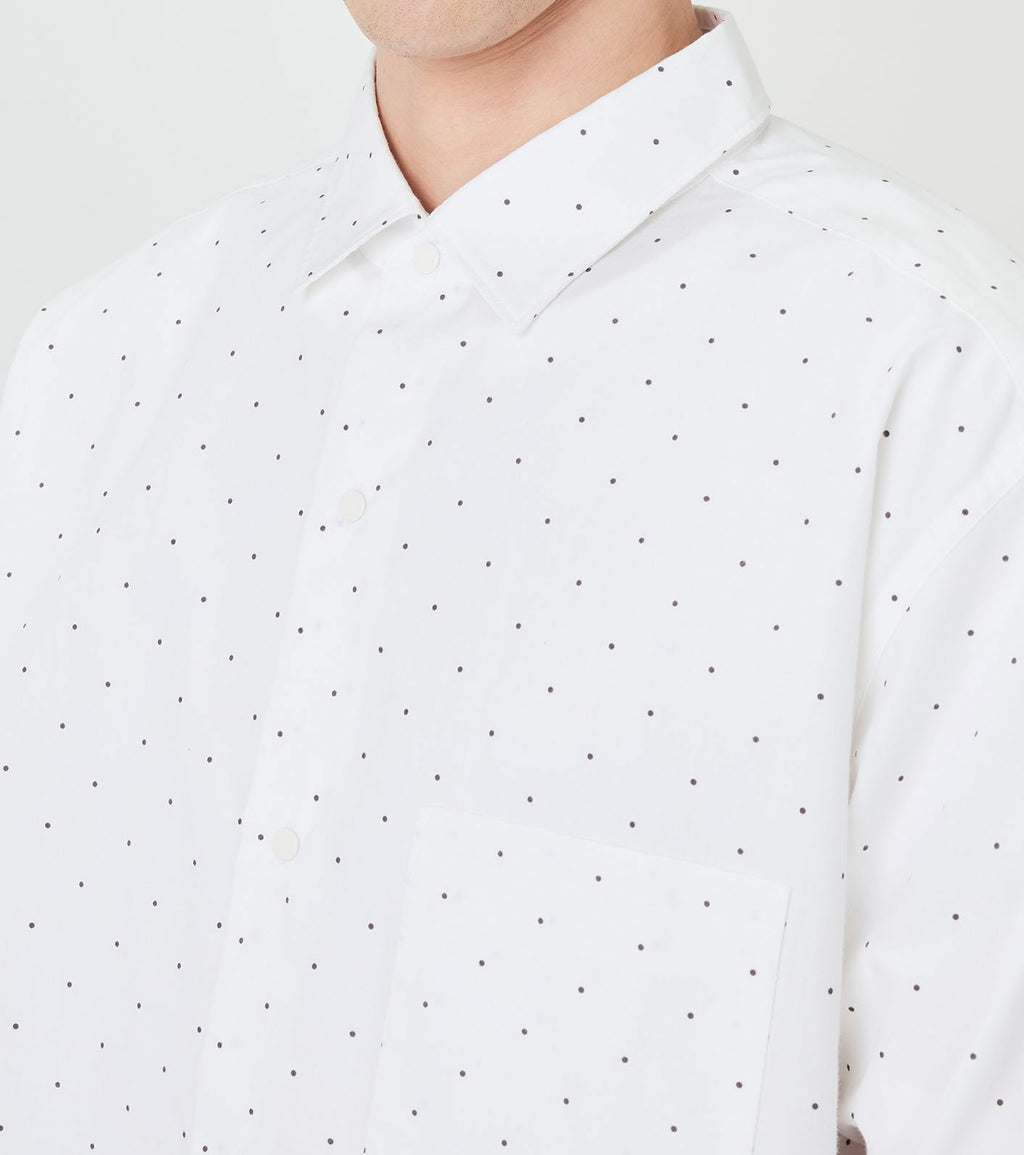 Regular Collar Dot Wind Shirt