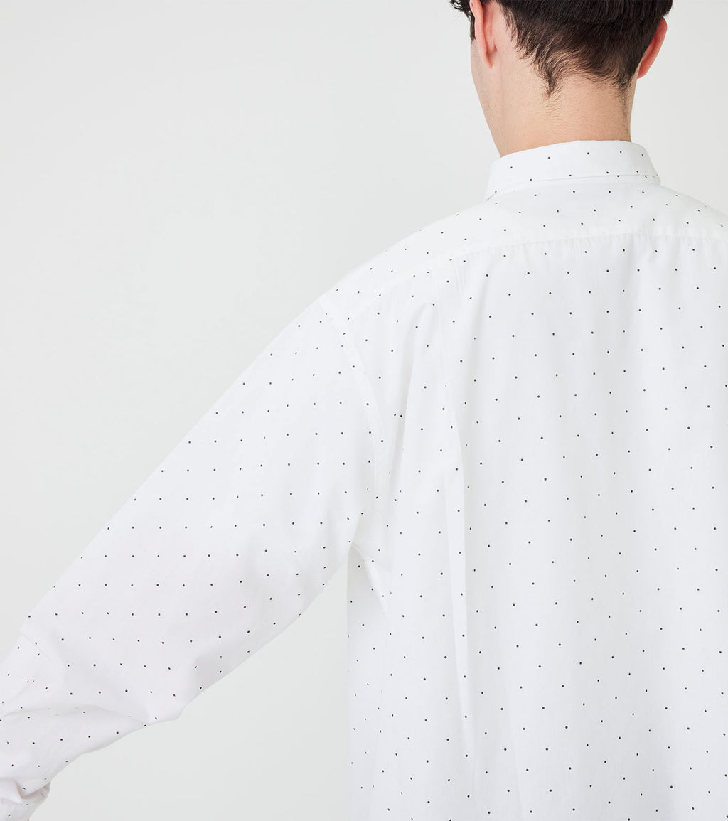 Regular Collar Dot Wind Shirt