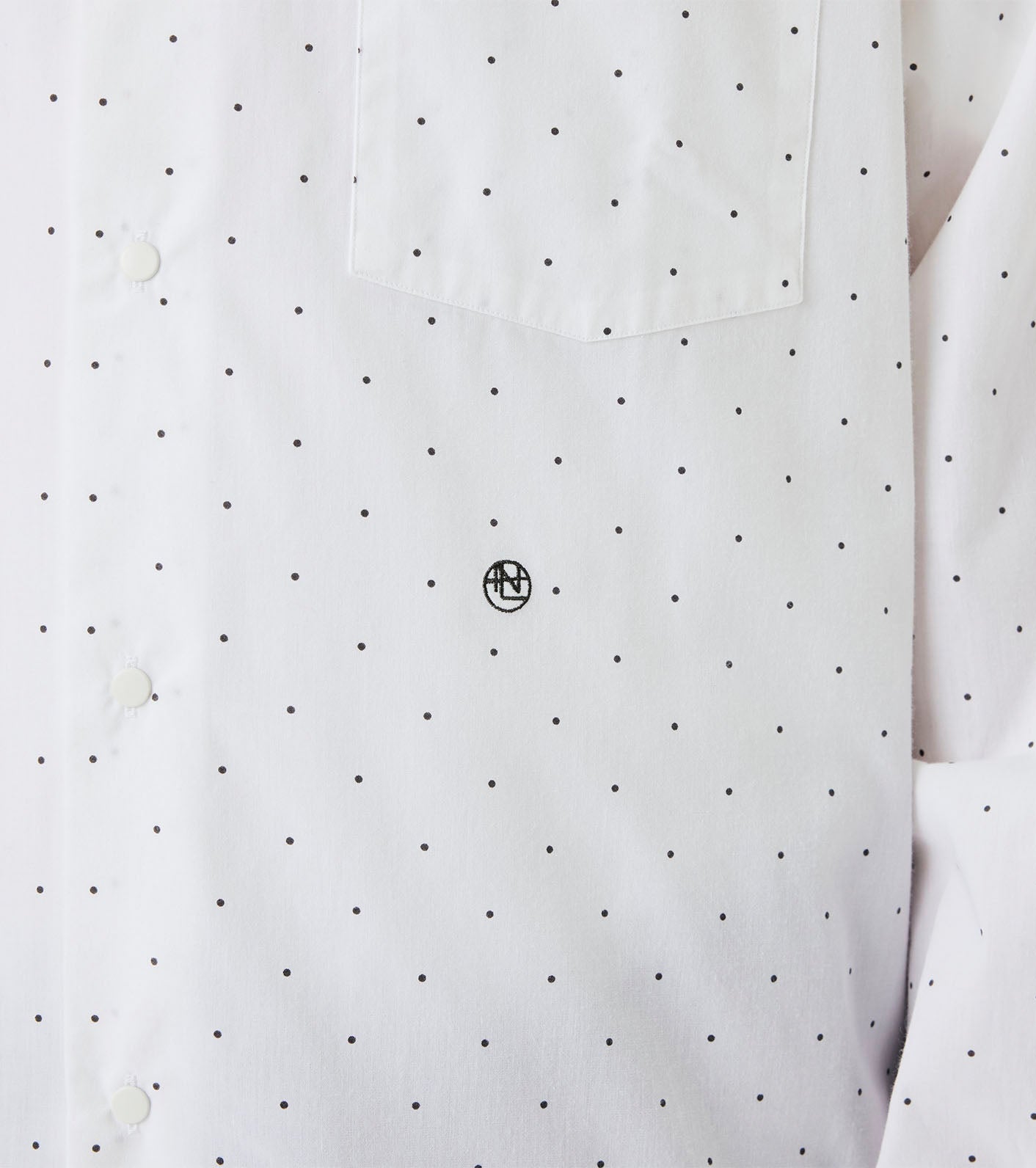Regular Collar Dot Wind Shirt