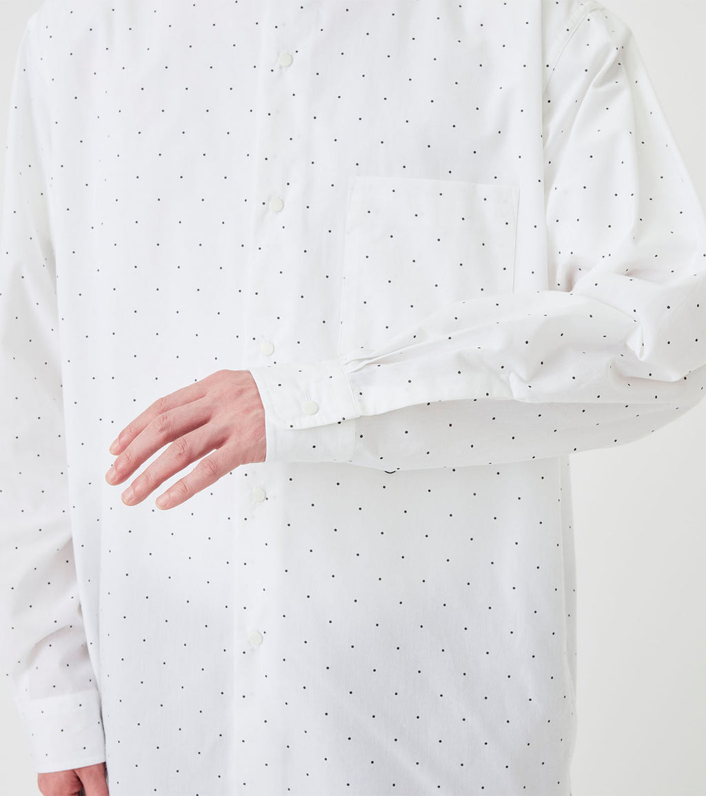 Regular Collar Dot Wind Shirt