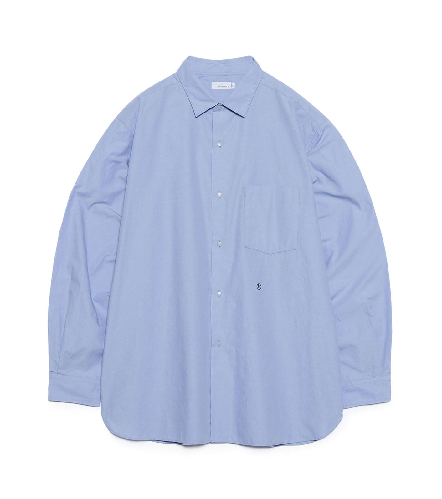 Regular Collar Wind Shirt - SX(Sax)