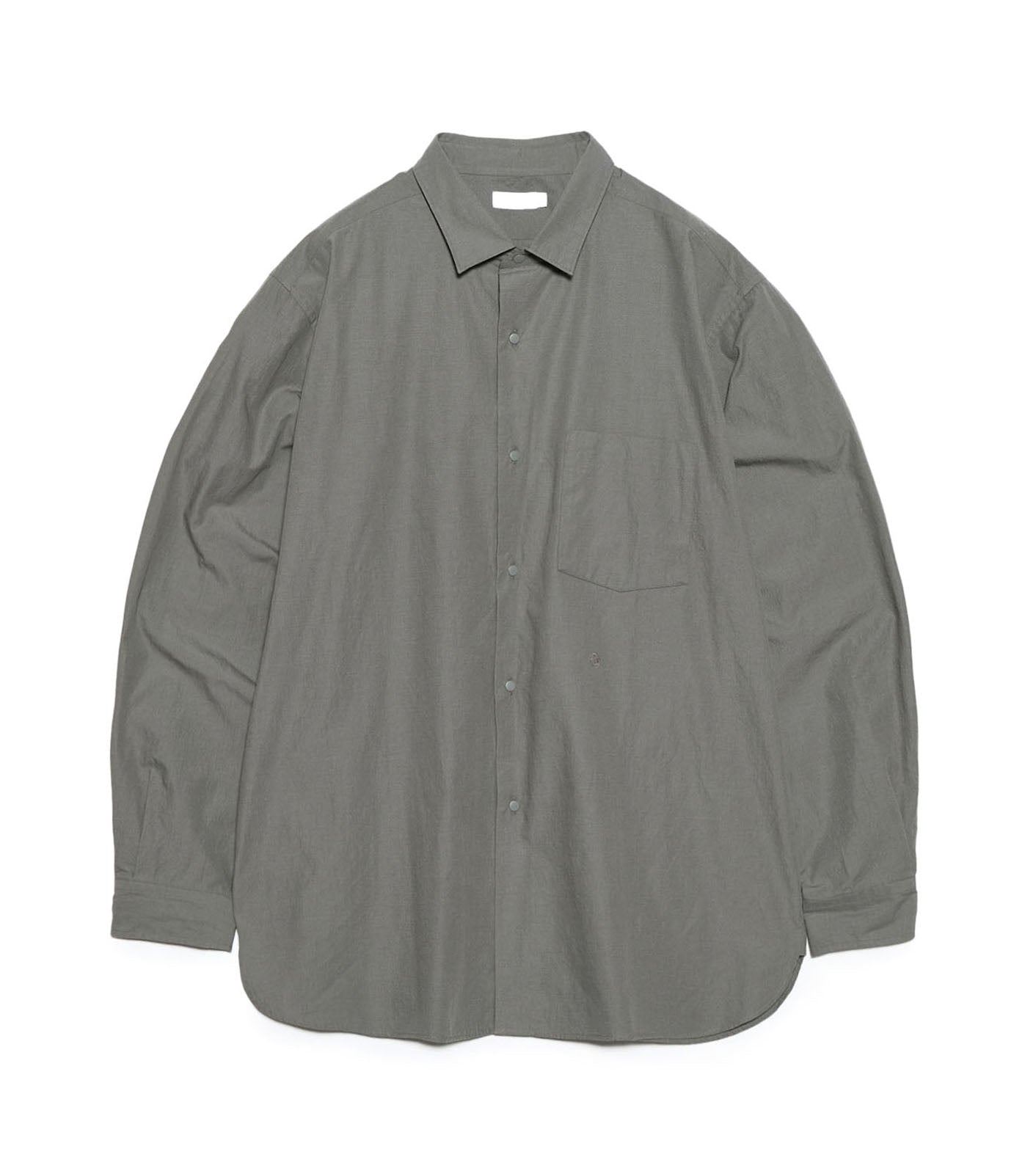 Regular Collar Wind Shirt - CH(Charcoal)