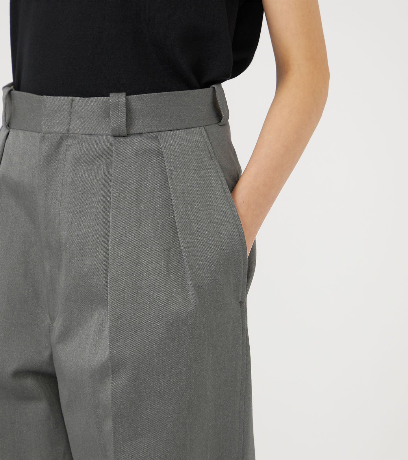Double Pleated Chino Pants