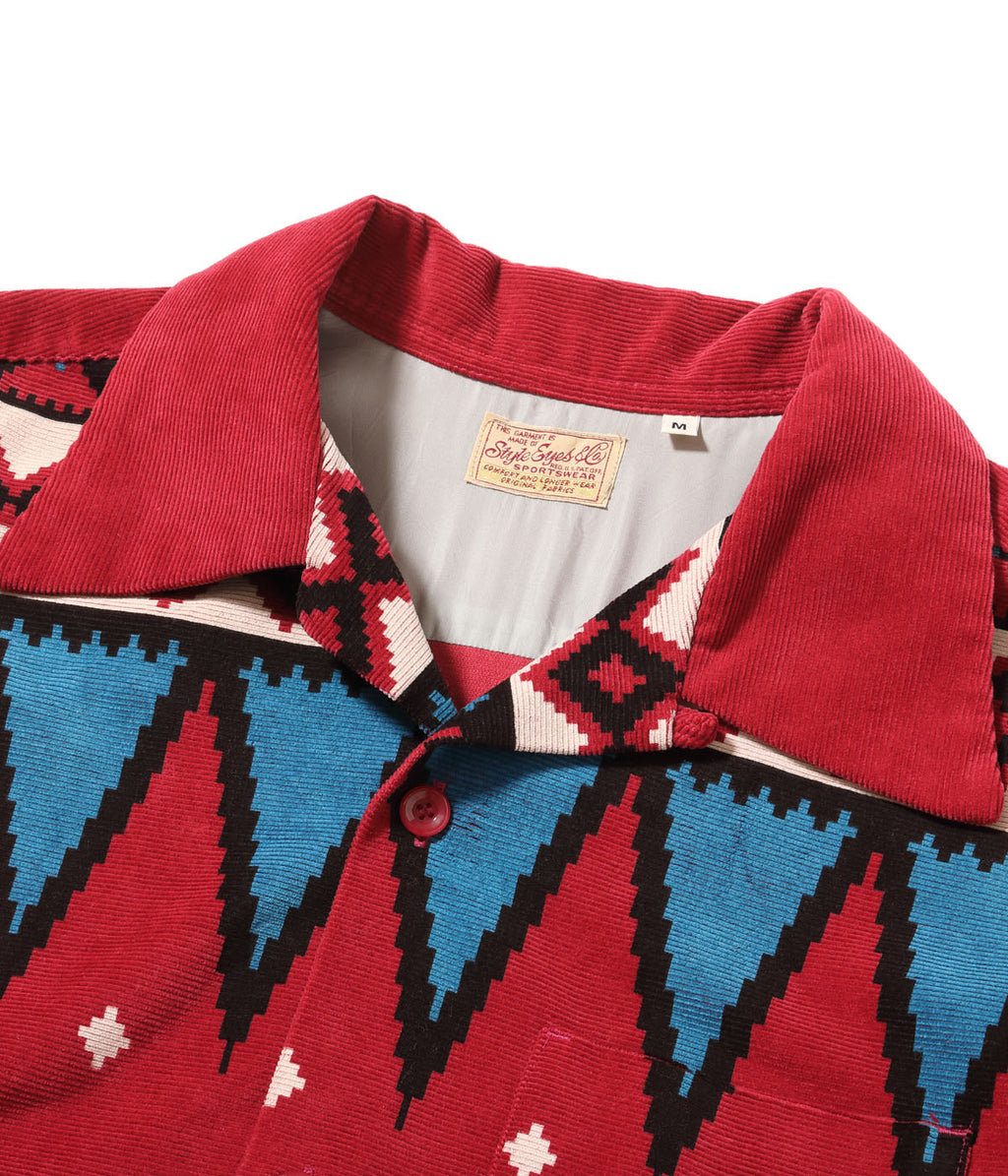Mid 1950s Style Corduroy Sports Shirt “GUATEMALA”
