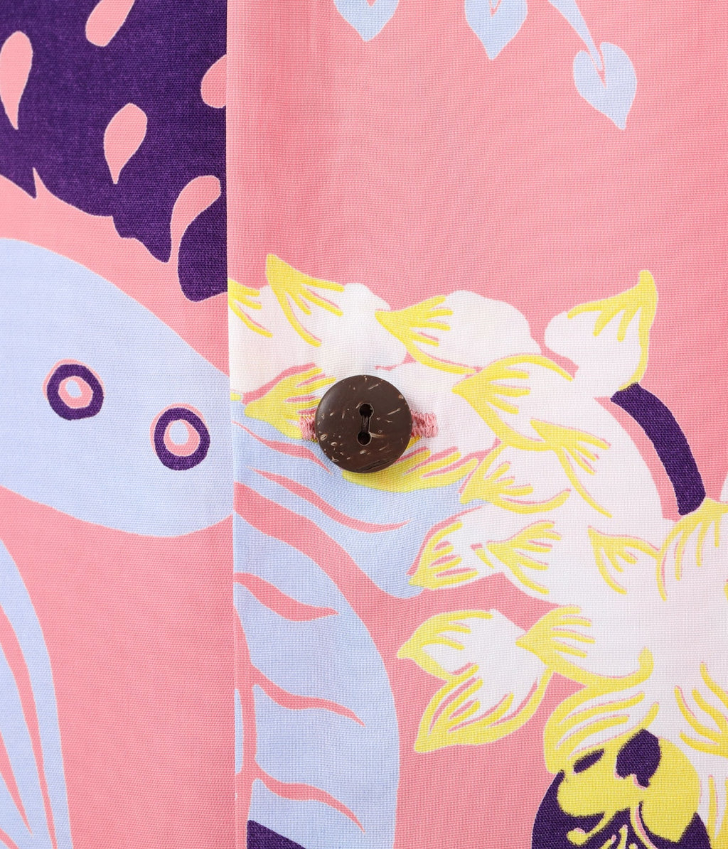 RAYON HAWAIIAN SHIRT “SHELL GINGER”