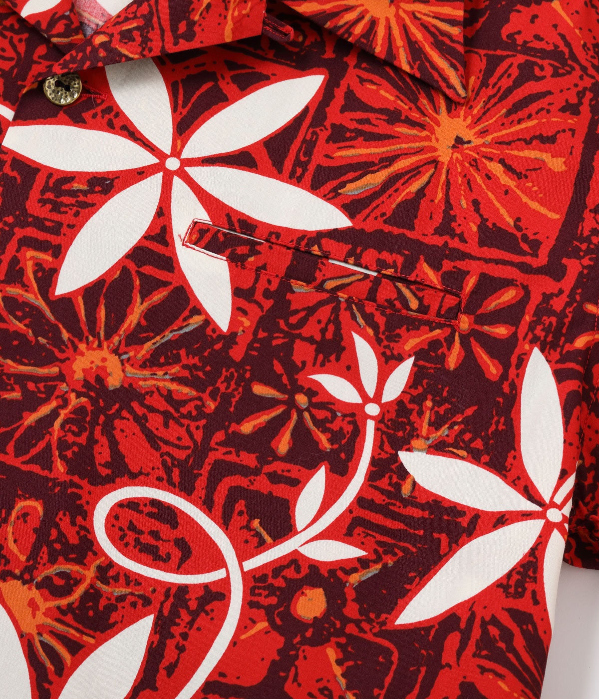 TYPEWRITER COTTON OPEN SHIRT “BLUE HAWAII”