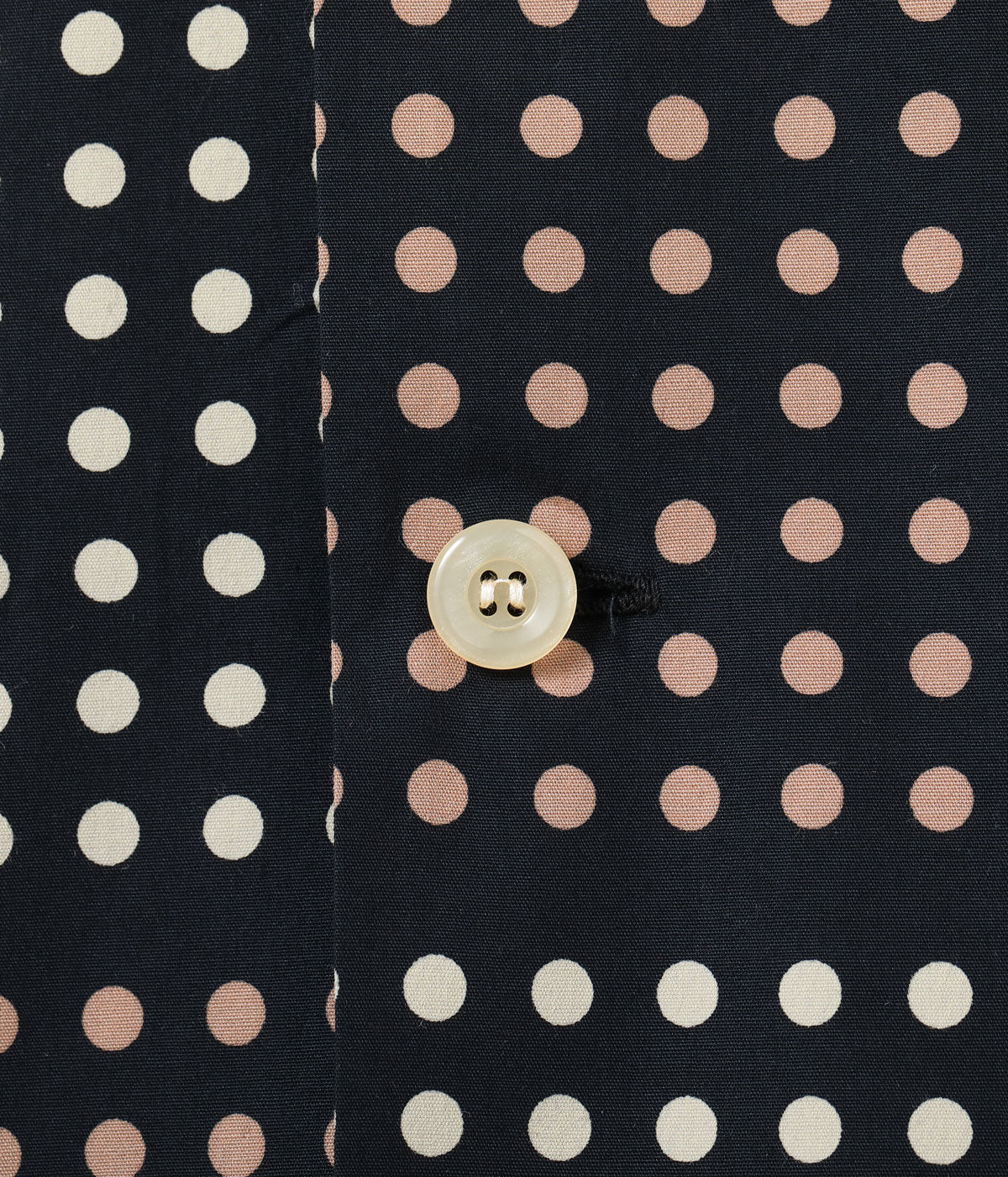 TYPEWRITER COTTON OPEN SHIRT “POLKA DOT”