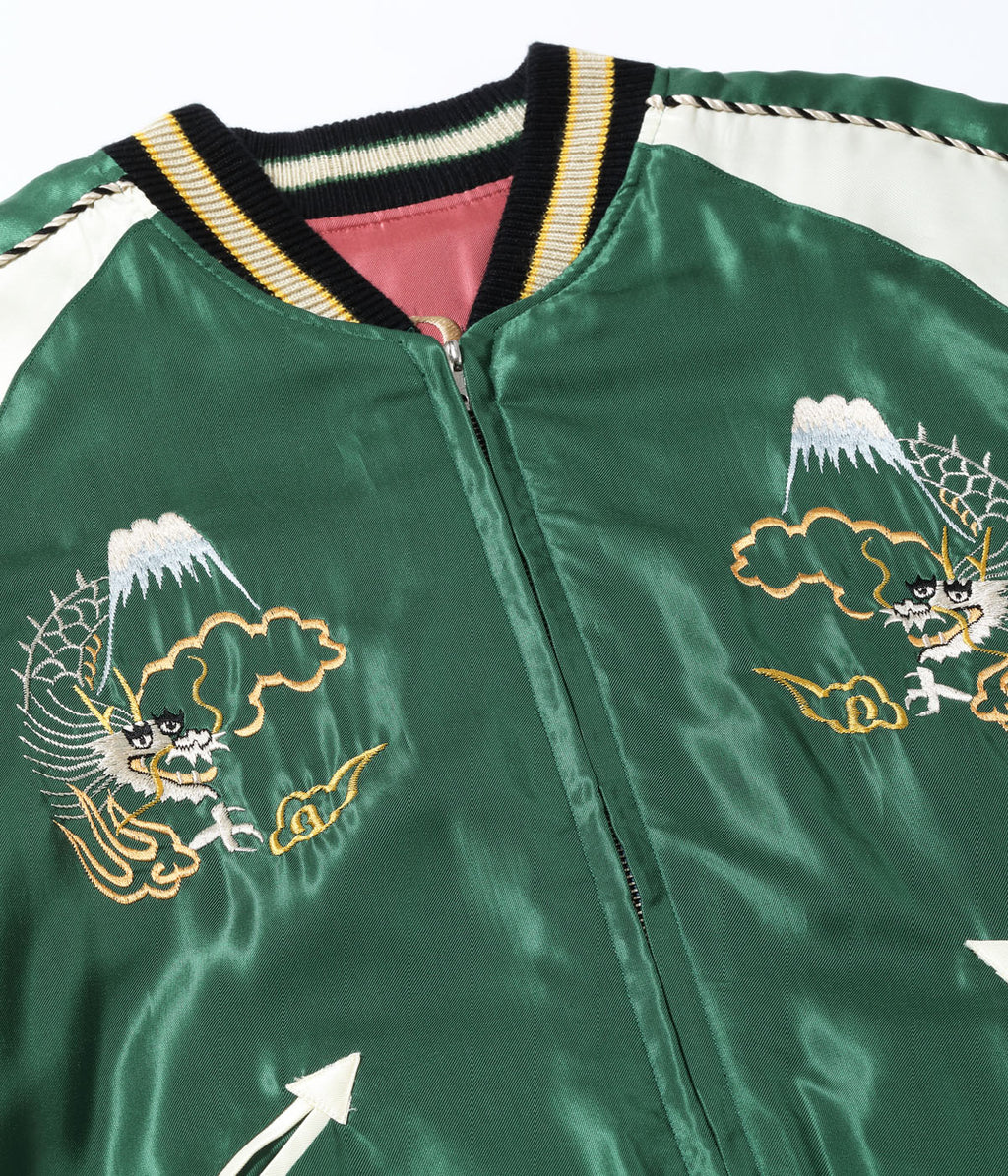 Mid 1950s Style Acetate Souvenir Jacket “EAGLE & TIGER” × “ROARING TIGER”