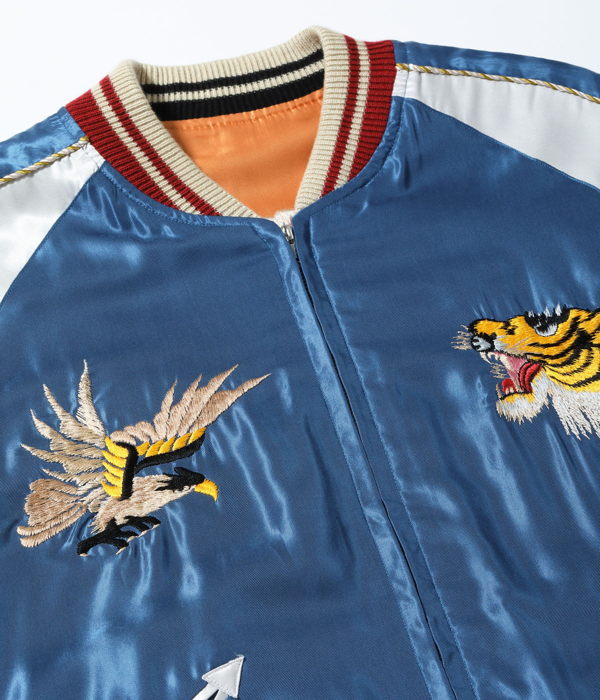 Mid 1950s Style Acetate Souvenir Jacket "TIGER HEAD" × "JAPAN MAP"