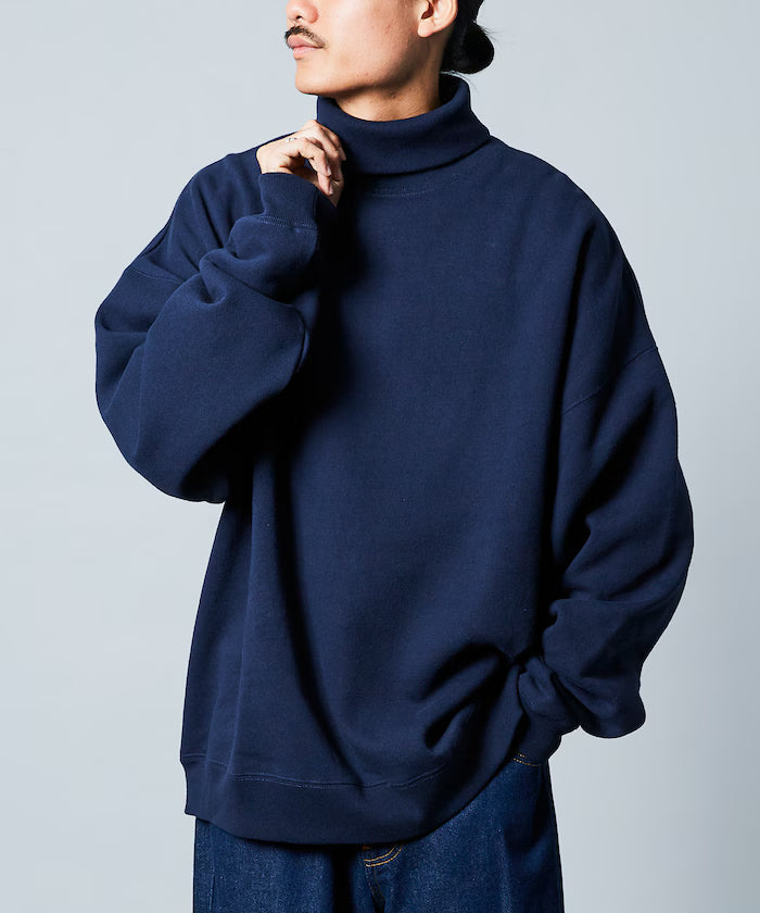 12oz Heavyweight Big Silhouette Turtle Neck Sweatshirt [Limited Edition]