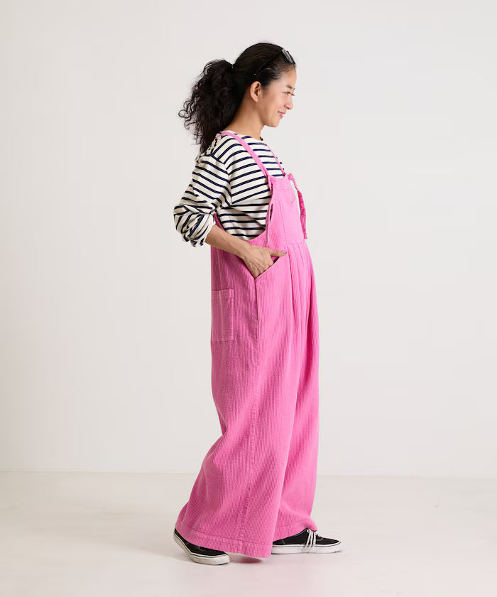 India double gauze flare salopette