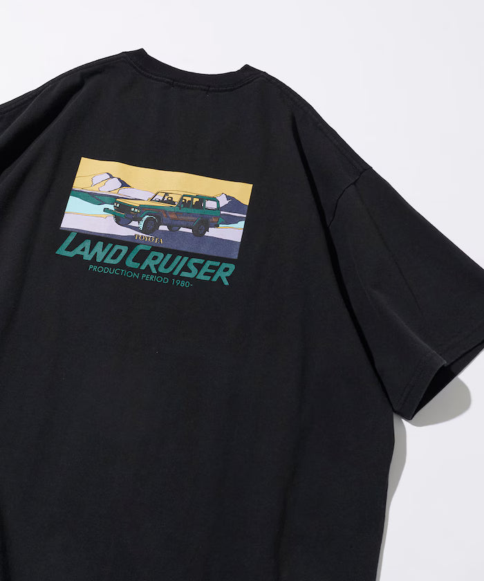Relaxed Fit Land Cruiser 60 Back Print Short Sleeve Crew Neck T-Shirt