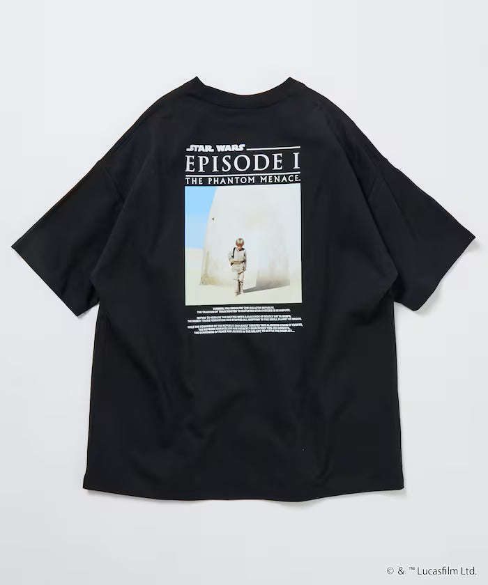 STAR WARS EPISODE 1/Star Wars Exclusive Big Silhouette Back Print Crew Neck T-shirt 【Limited Edition】