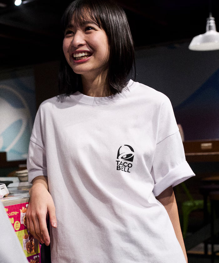 Limited Edition TACOBELL×FREAK'S STORE Exclusive Big Silhouette Back Print Crew Neck T-Shirt