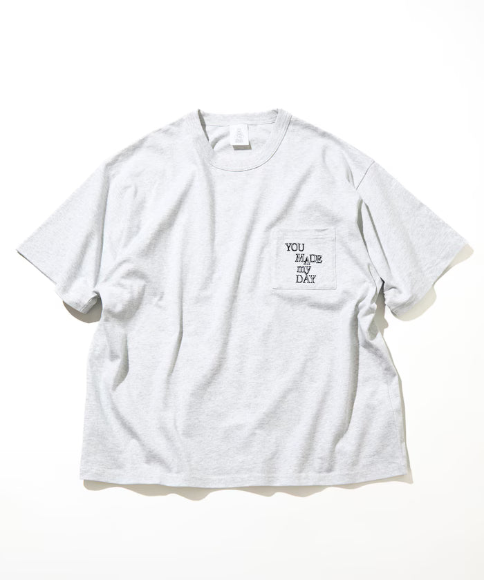 tombonia/Tombo nia Back Print Crew Neck T-Shirt/YOU MADE MY DAY
