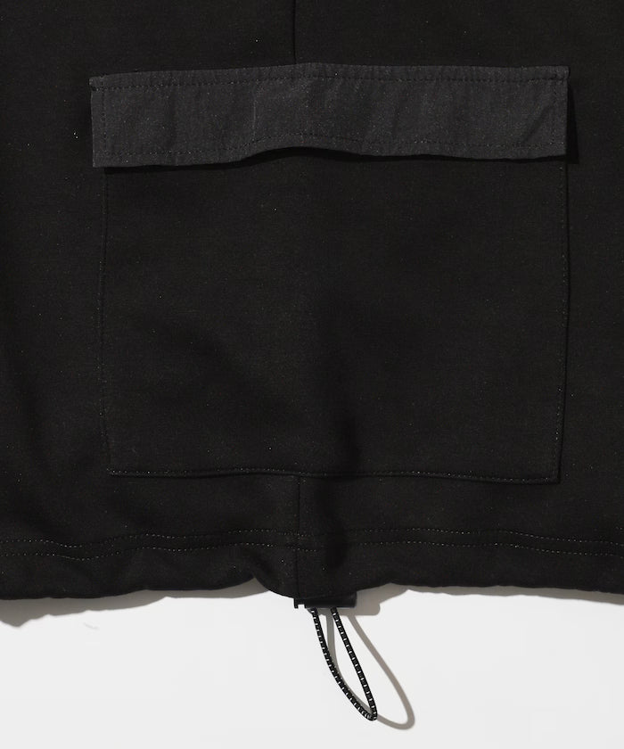 <New Color Added> Side Pocket Spindle Cardboard Crew Neck Sweatshirt