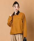 Big Silhouette Corduroy Switch Duck Blouson [Limited Edition] - Beige