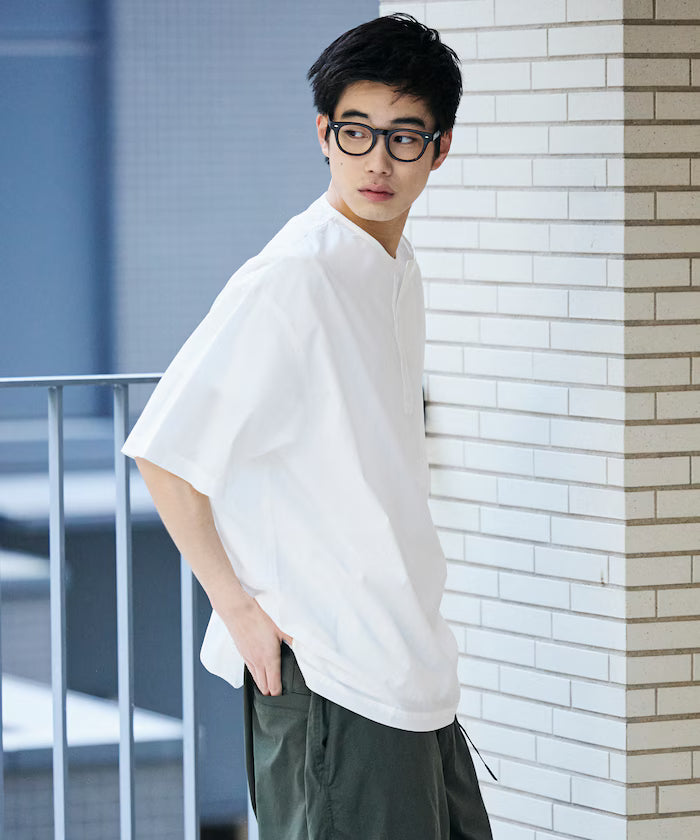 Relax Fit Relaxed Fit Henley Neck Pullover Shirt [Limited Edition]