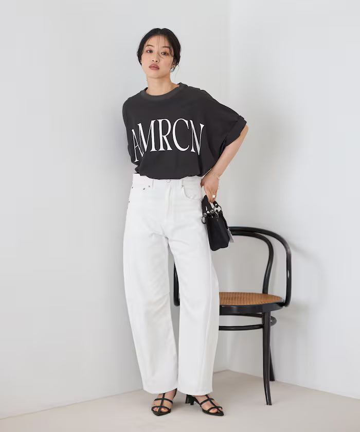 [March 11, 12:00 release] Heart Studs Curvy Denim / Wide Silhouette
