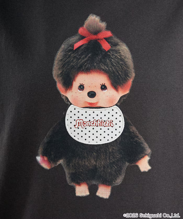 Monchhichi Mixed Material Docking T-Shirt Limited Edition