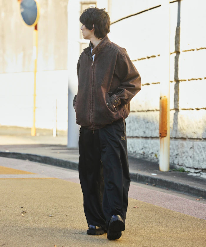 Relaxed Fit Harrington Denim Jacket