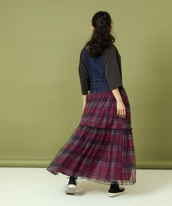 Tulle Docking Salopette Dress
