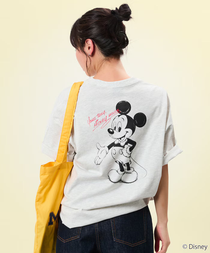 Limited Edition DISNEY Exclusive Mickey Mouse Back Print Crew Neck T-Shirt