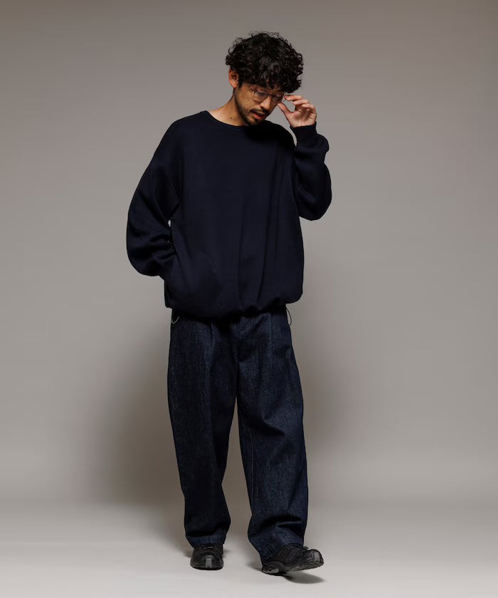 Milan Rib Spindle Crew Knit / Easy Care