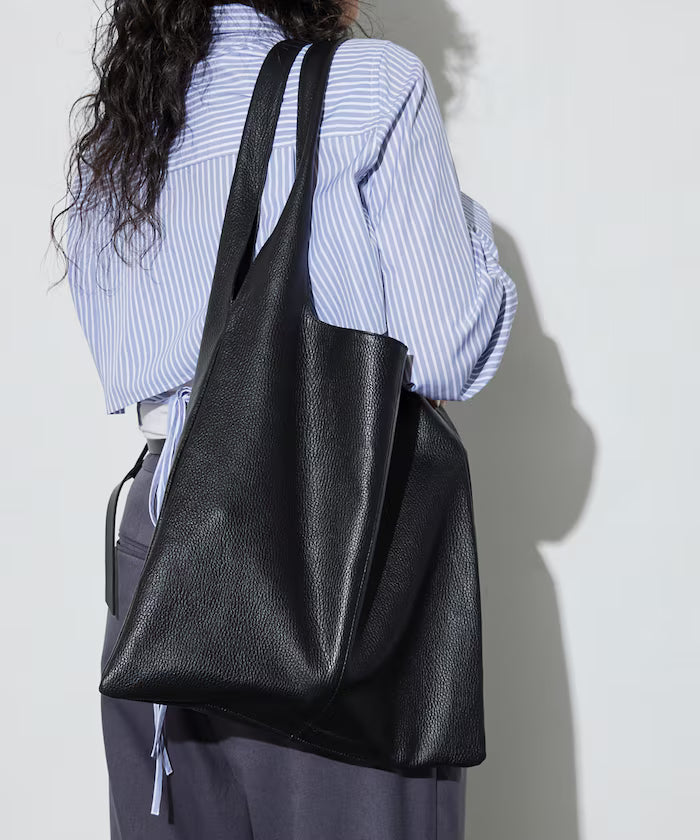 Leather Marche Bag / Leather Marche / Tote Bag / Cowhide / Water-repellent Leather
