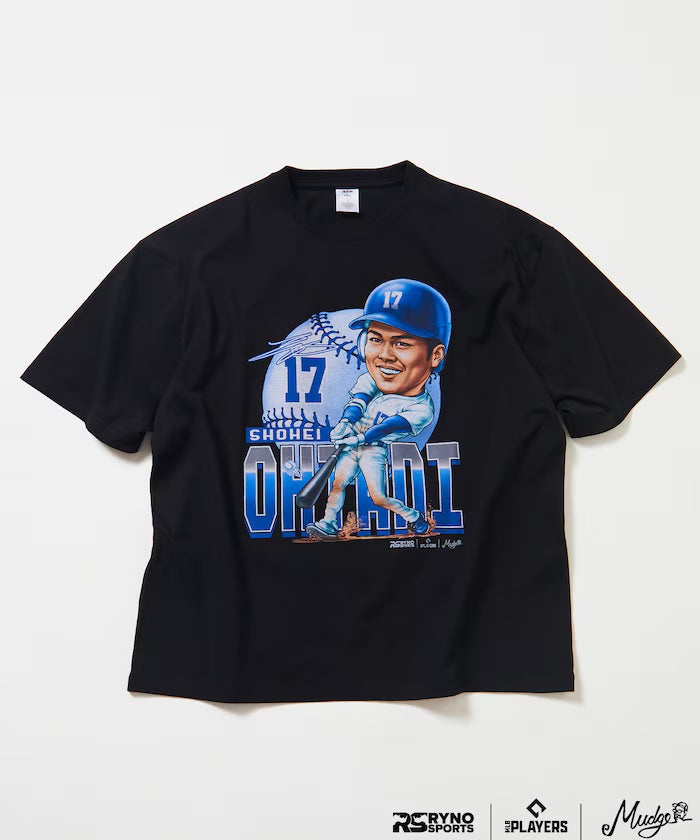 【March 5th, 12:00 release】MLB PLAYERS× RYNO SPORTS ×FREAK'S STORE exclusive 【OHTANI BATTER】GRAPHIC TEE - Black