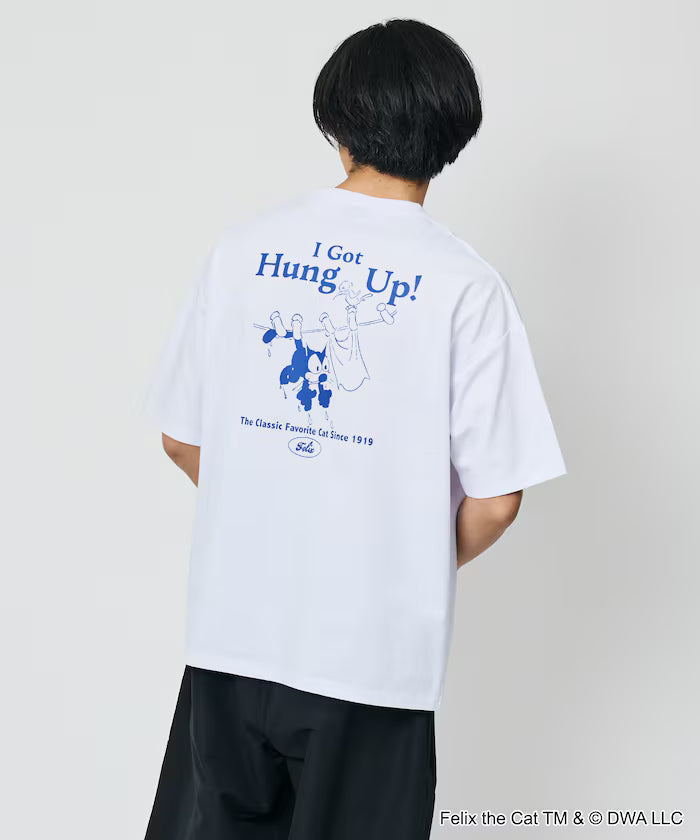 Limited Edition FELIX THE CAT Big Silhouette Back Print Crew Neck T-Shirt