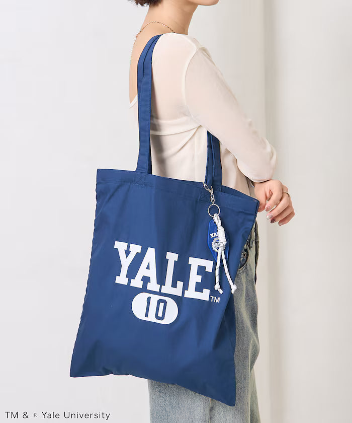 College Logo Tote Bag with Key Charm/A4 Size Tote Bag