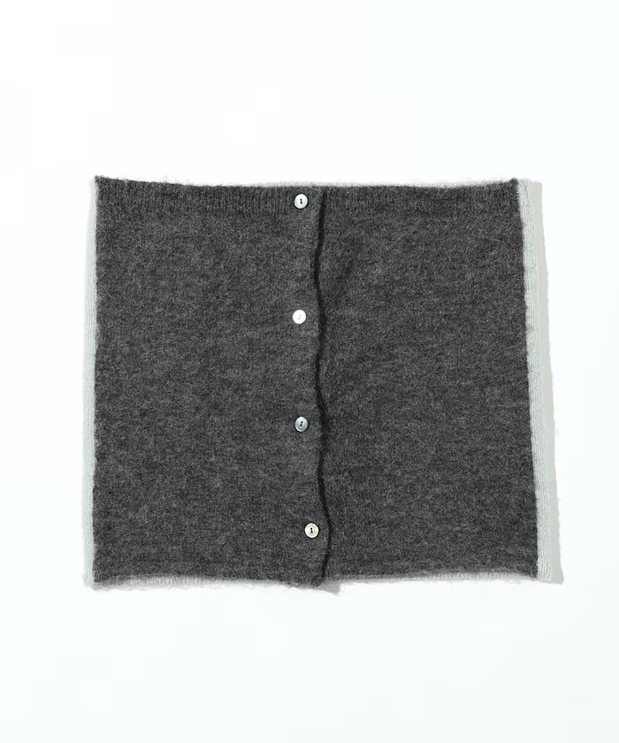 Alpaca Blend Bicolor Knit Vest