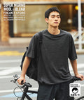 Washable Merino Wool Blend Spindle T-shirt - Mottled Charcoal