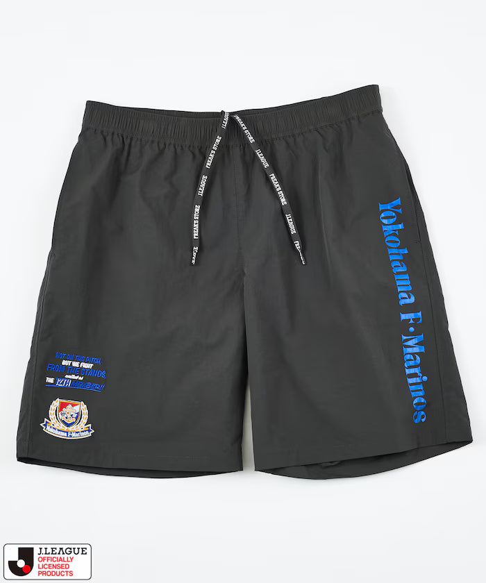 [Sales Start on May 15 at 12:00] J.LEAGUE × FREAK'S STORE Exclusive SUPPORTERS NYLON SHORTS [Yokohama F. Marinos] - Charcoal Gray