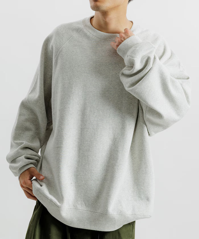 12oz Heavyweight Big Silhouette Raglan Sleeve Crew Neck Sweatshirt 【Limited Edition】