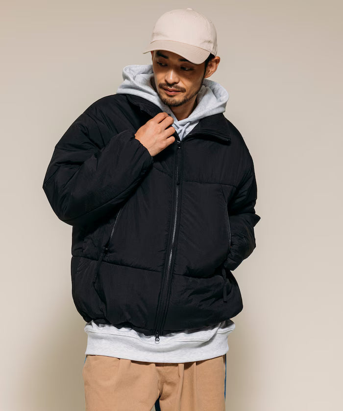 PRIMALOFT PUFF JACKET / Primaloft Stand Collar Puff Jacket / Insulated Blouson