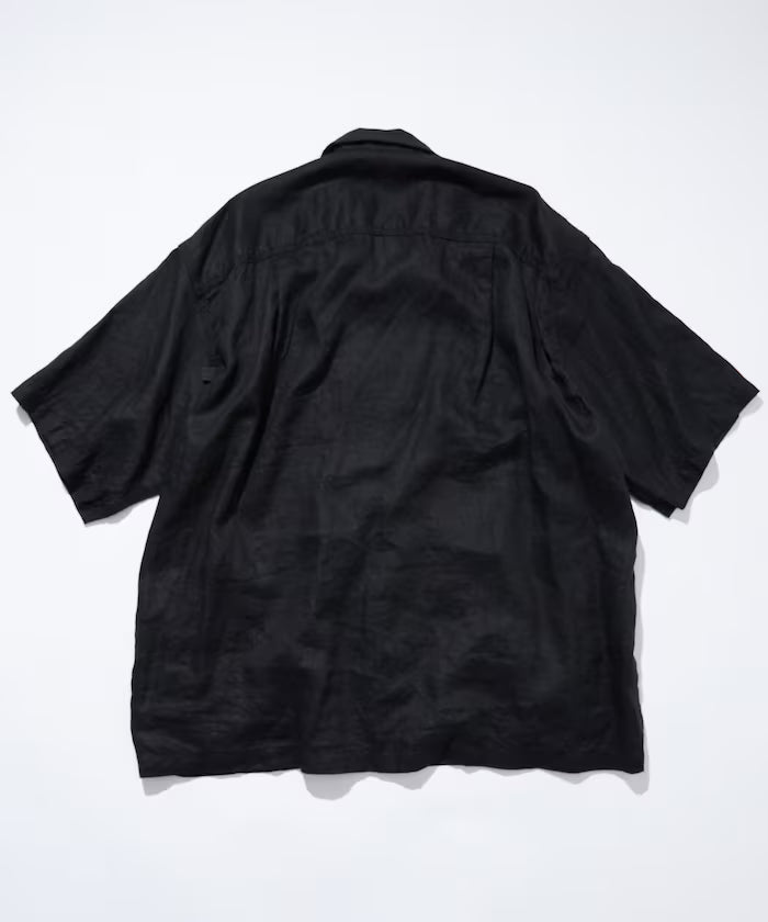 Linen Open Collar Shirt