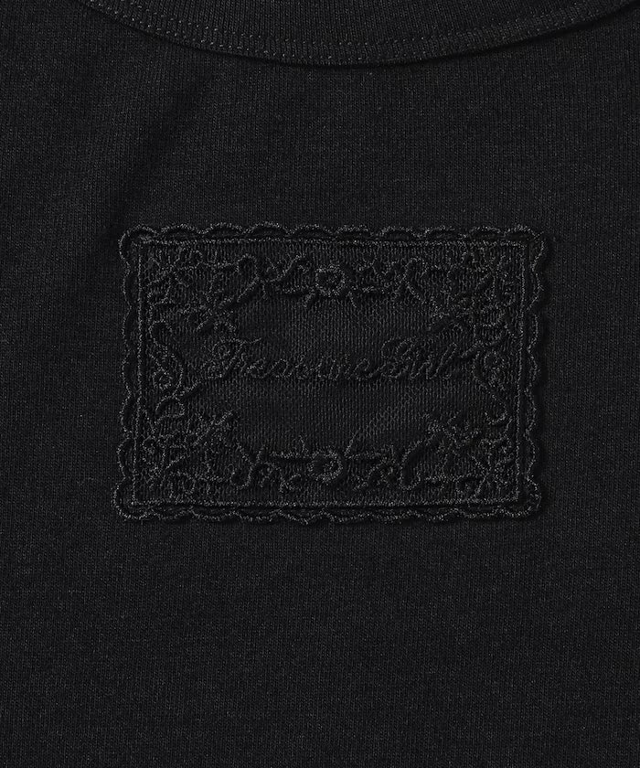 Lace Applique Cotton Modal T-Shirt