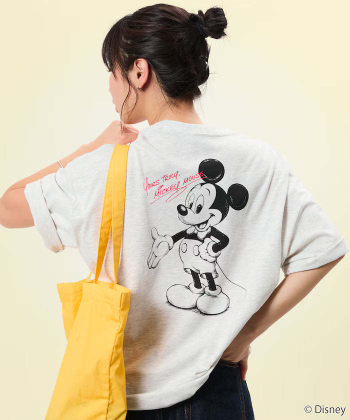 Limited Edition DISNEY Exclusive Mickey Mouse Back Print Crew Neck T-Shirt