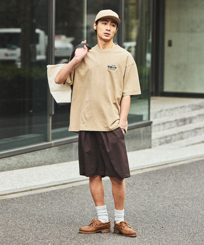 [New Color Added] Quick-Drying Material Relaxed Fit Easy Short Pants Linen-like Home Care