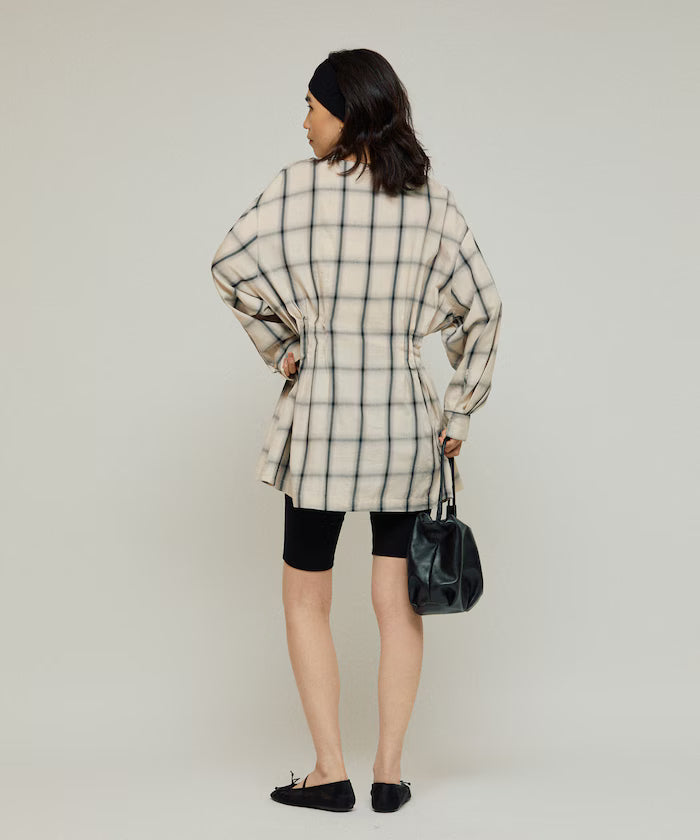 Ombre Check Tuck Shirt / Tunic