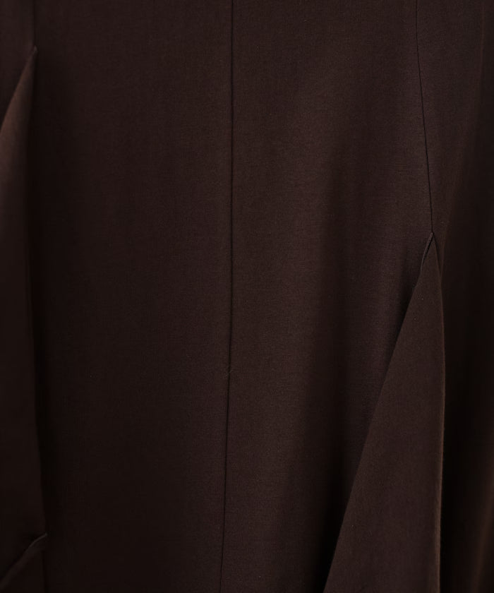 Organic Cotton Draped Flare Dress