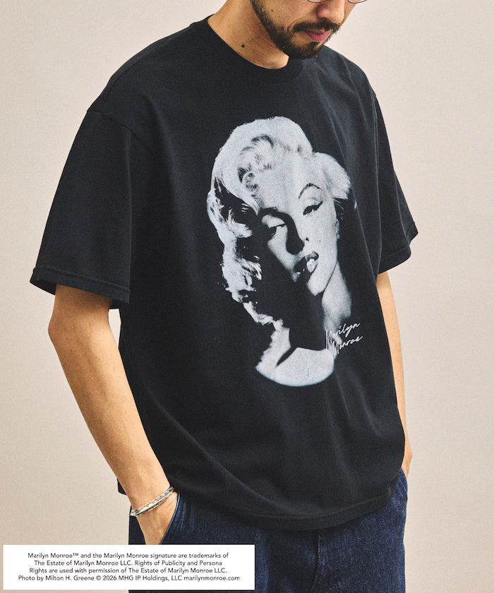 Marilyn Monroe Face Crack Photo T-Shirt
