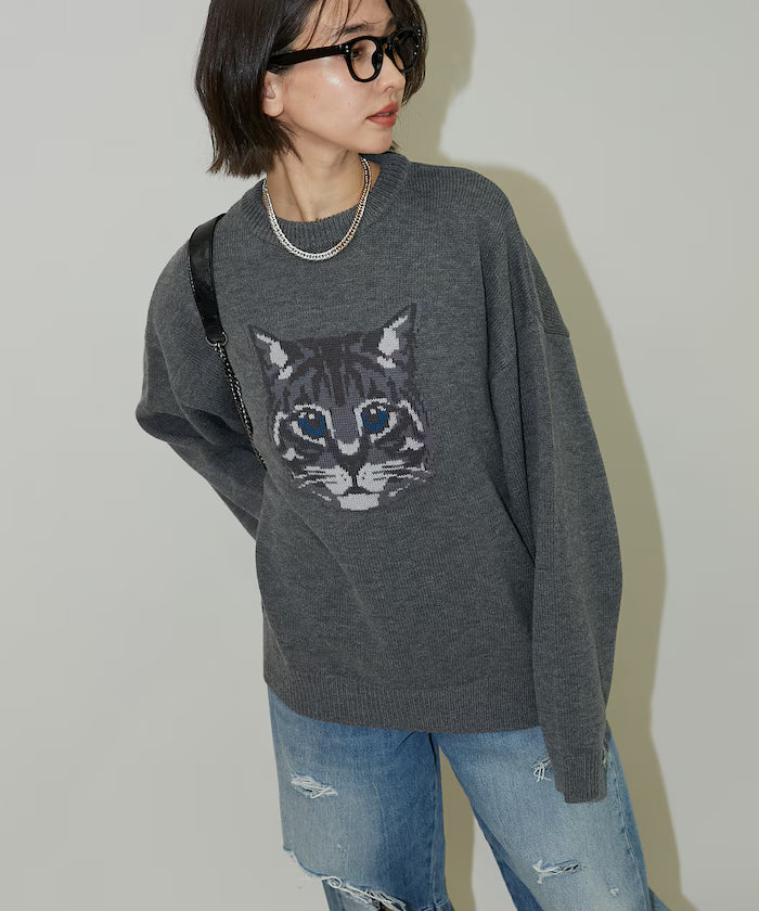 Various Cat Design Knit Limited Edition