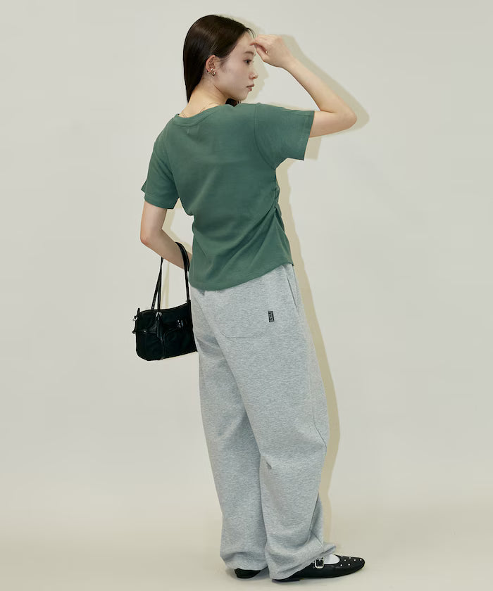Light Waffle Waist Shirring T-Shirt Limited Edition