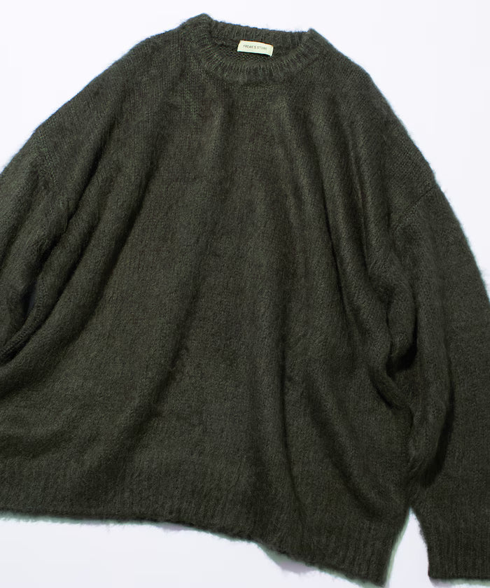 Relaxed Fit Crew Neck Pullover Shaggy Knit [Limited Edition]
