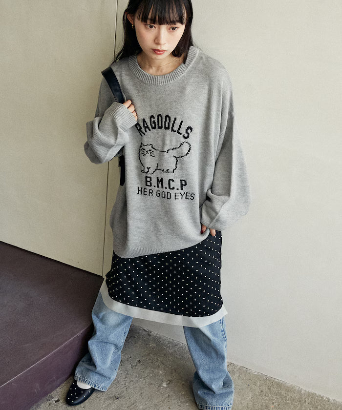 RAGDOLLS CAT Ragdoll Cat Jacquard Knit Limited Edition