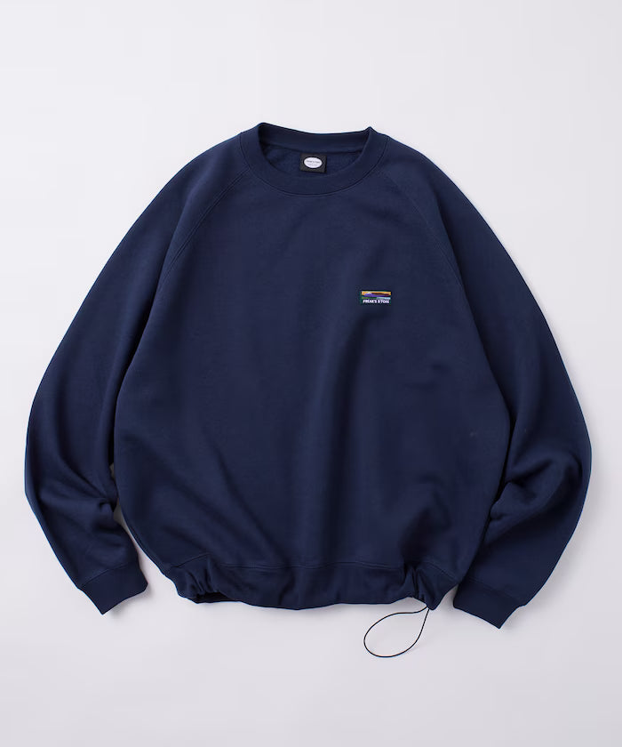 Big Silhouette One Point Logo Raglan Sleeve Spindle Sweatshirt [Limited Edition] - Navy