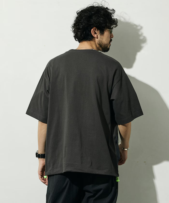 6 oz Side Pocket Spindle Short Sleeve T-Shirt / Big Silhouette